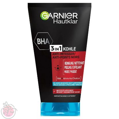 تصویر  ماسک سه منظوره زغال فعال گارنیه